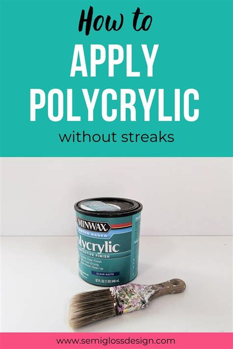 how to apply polycrylic